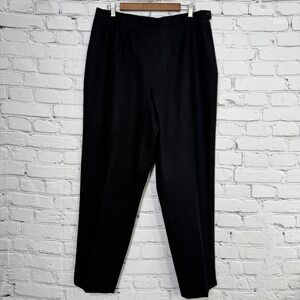 Vintage Pendleton Virgin Wool Pleated Lined Pants Womens 18 Black USA 34X29